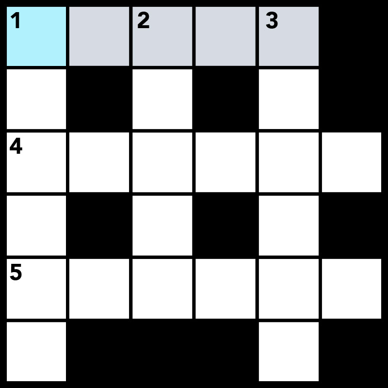 Crossword puzzle