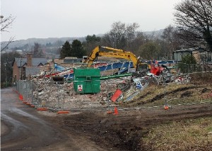 Demolition of the pool site