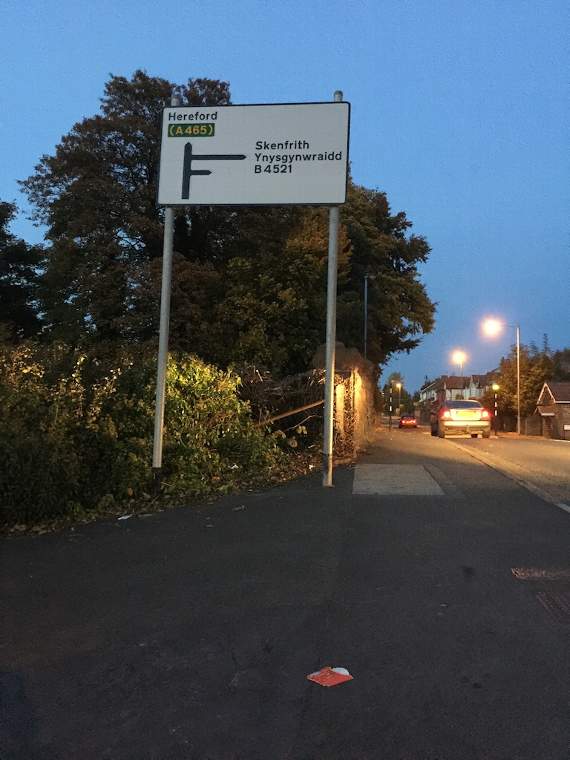 Litter in Abergavenny