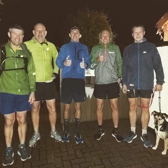 Rudi, James and support runners