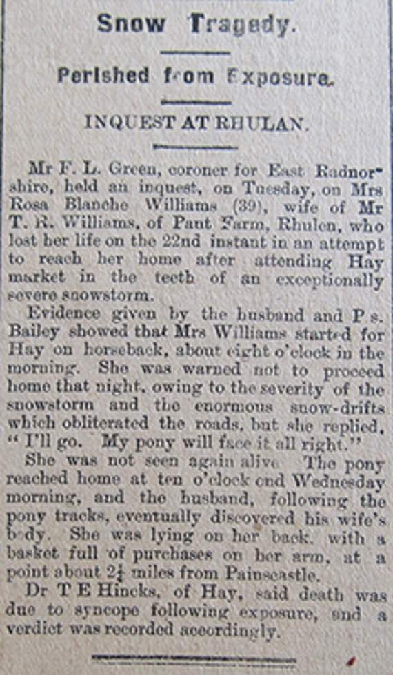 The B&R Express inquest report of December 31 1925