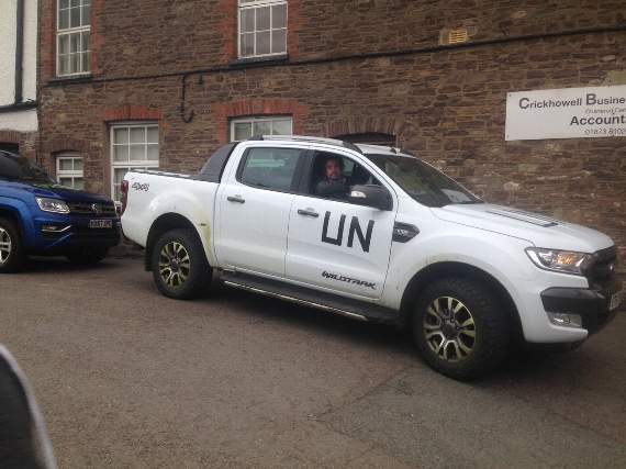 Richard Hammond behind the wheel during filming