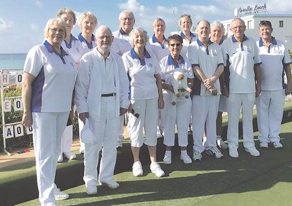 Builth Wells Bowling Club and friends in Paphos, Cyprus