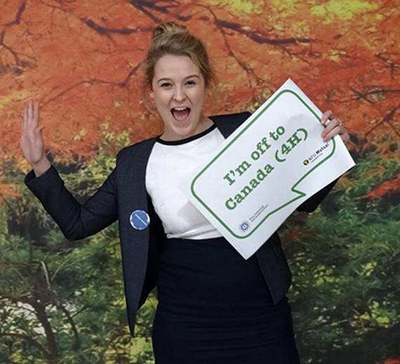 Sioned Davies from Merthyr Cynog will be travelling to Canada next summer