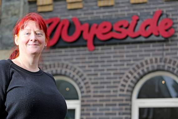 General manager Jill Mustafa outside the Wyeside Arts Centre in Builth Wells
