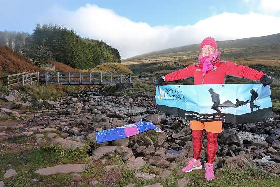 Des Lally on Pen y Fan