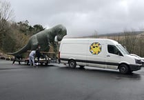 Dinosaur moves from showcaves to man’s garden