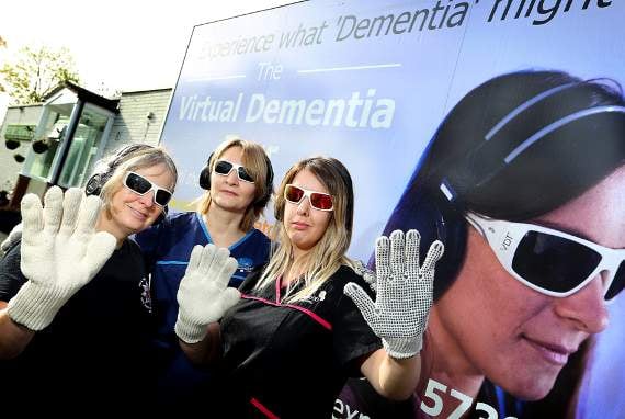 <p>People who take part in the dementia experience will wear vision-distorting goggles and weighted clothing.</p>