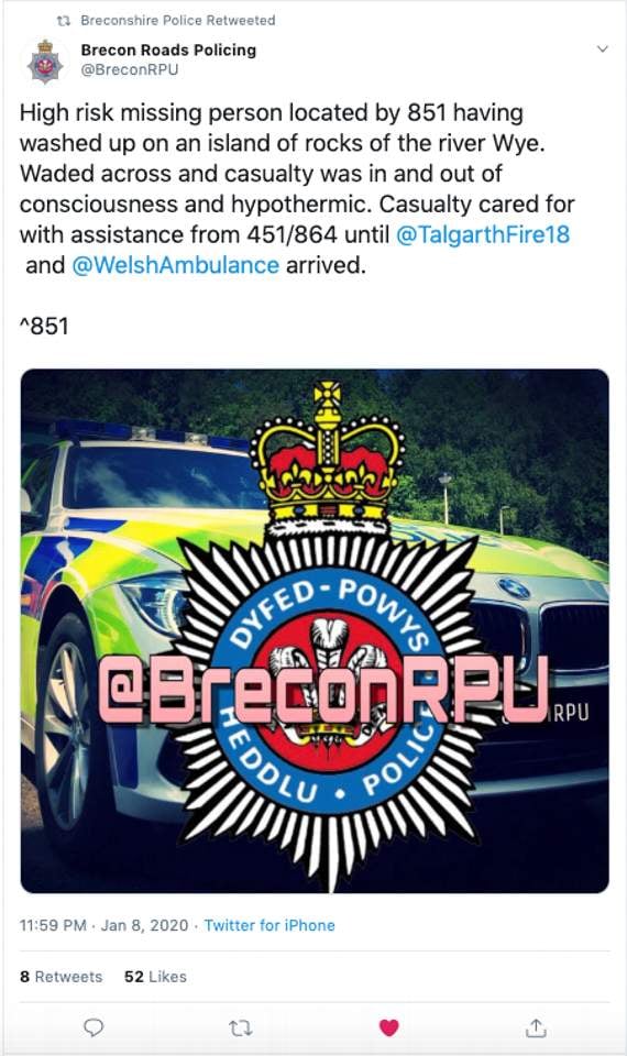 Brecon RPU's tweet