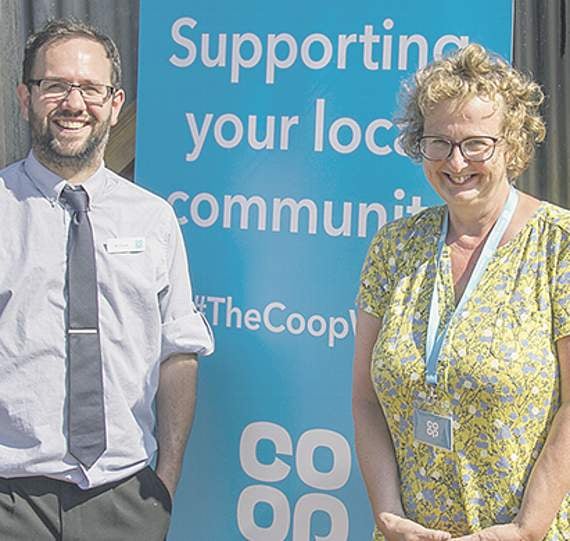 Local Co-op in Builth Wells kindly sponsored the ‘Halfway House’ which is a rest stop for the golfers. They were provided with water, various drinks and snacks to boost their rapidly declining glucose levels. All the donations collected were gifted back to the Co-op to be used in their own charity giving. Pictured are William Lloyd (Co-op manager) and Glen Weale (Co-op community member pioneer).