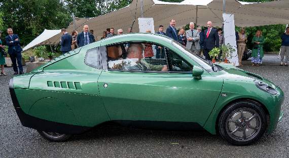 Prince Charles at the wheel