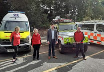 MS James Evans impressed by Brecon Mountain Rescue Team