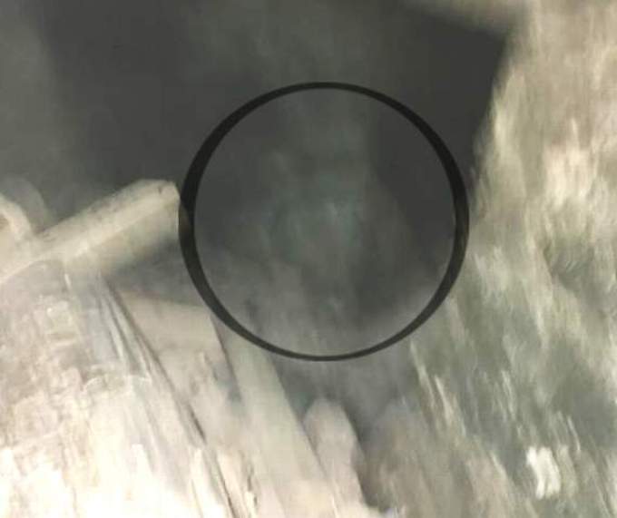 The ghost allegedly caught on camera at Brecon Castle