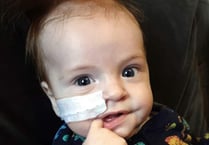 Brecon family thank paramedics for saving life of 9-week-old son Caleb
