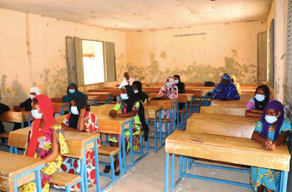 44 women and girls recieved training in their communities.