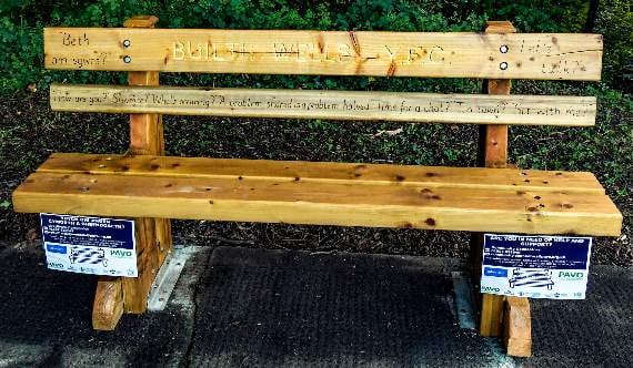 A closer look at the bench. Pic: Ted Edwards Photography.