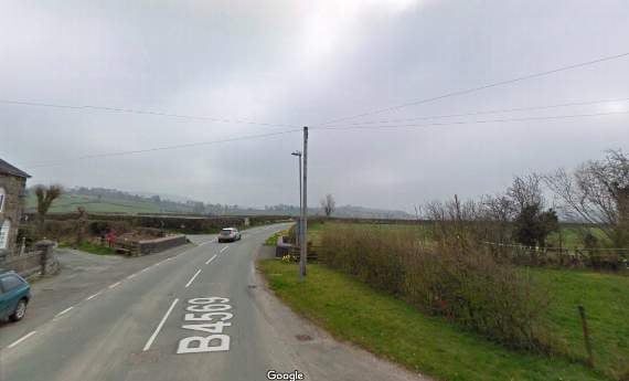 A stretch of the B4569 - image from Google Maps