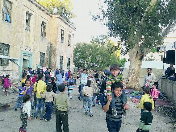 The refugee camp where Caron spent most of her time
