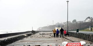 Weather wreaks havoc as sea wall and slipway collapses