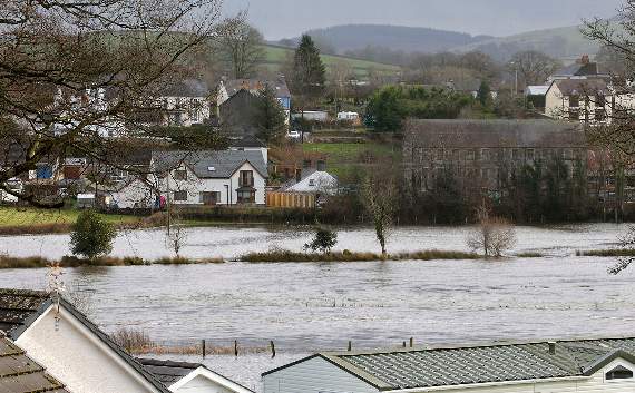 Flooding in Llanybydder