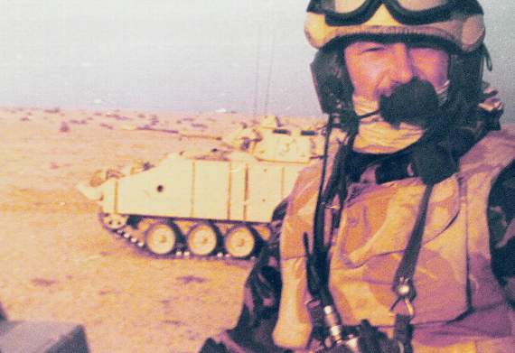 Colin Jones awaiting next set of Quick Battle Orders for the next attack