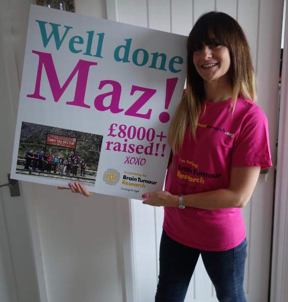 Marion Powell after completing the gruelling trek