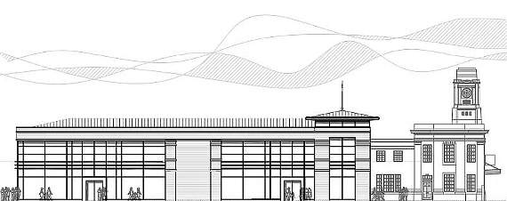 Artist's impression seen from the east