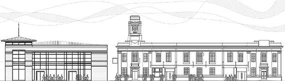 An artist’s impression of the plans for the Store 21 (the building on the left. Seen on the right are the current station buildings, pub and restaurant