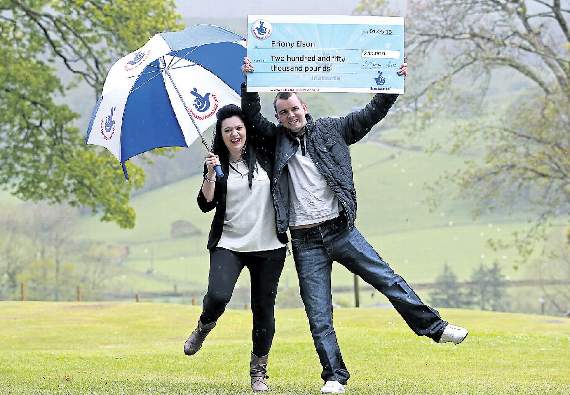 Briony Elson and boyfriend Kieron McCaffrey were celebrating after winning £250,000 on a scratchcard