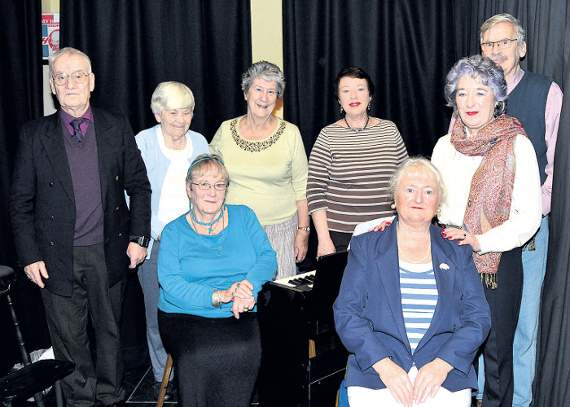 Merfyn Jones, Mary Evans, Sie Wood, Dorothy Humpherson, director Roberta Morrell, Sue Thomas, Brian Astle-Bates and Sandy Smith took part in sketches, sang and read poetry for the audience at the Age Well Nefyn Drama Group's Christmas Show
