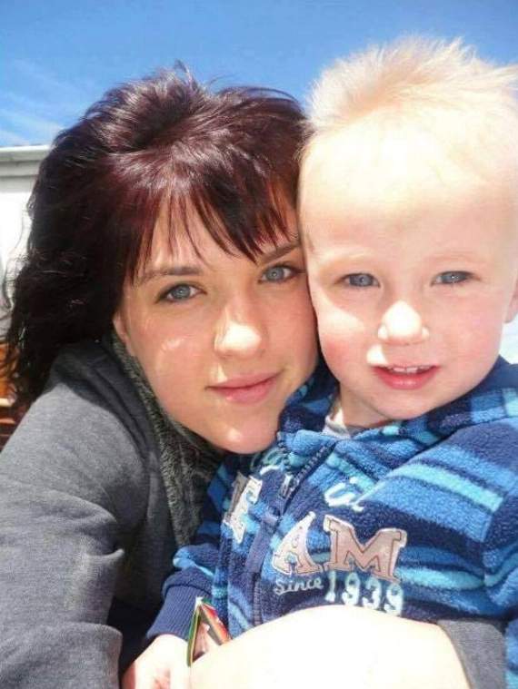 Zena, pictured right with her young son Joshua
