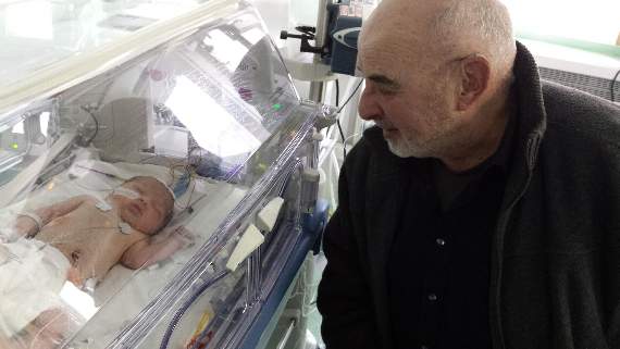 Simon Childs with granddaughter Evie