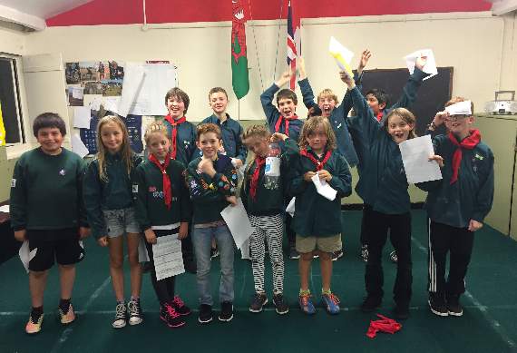 Aberystwyth Scouts are delighted with the work they’ve done