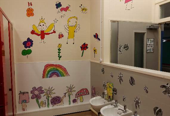 The colourful new toilets