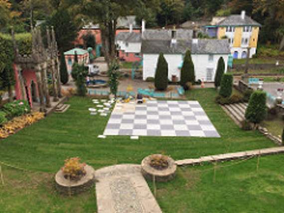 The new chess board at Portmeirion has been granted retrospective planning permission