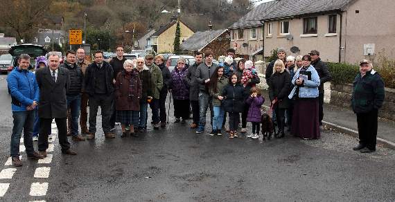 Gilfachreda residents voice their concerns to Mark Williams MP