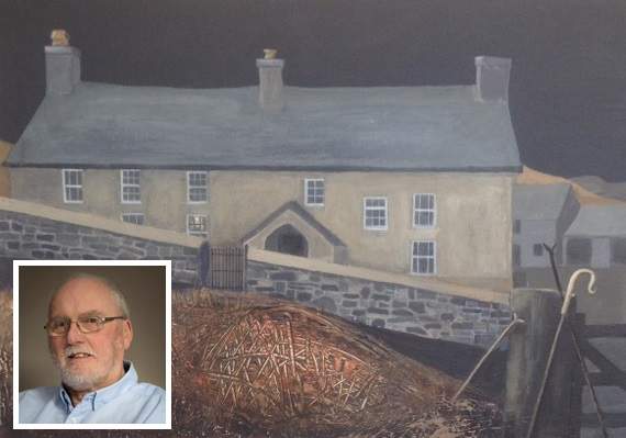 Artist Wynne Melville Jones' painting of Pantycelyn, the former home of William Williams