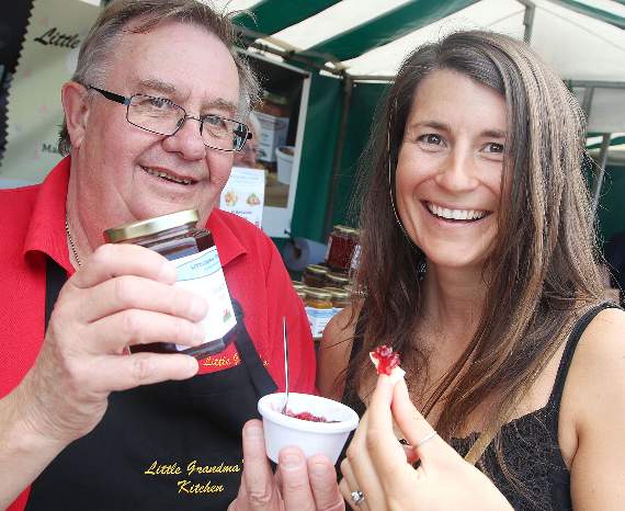 Helena Gorland with Richard Compton of Little Grandma's Kitchen