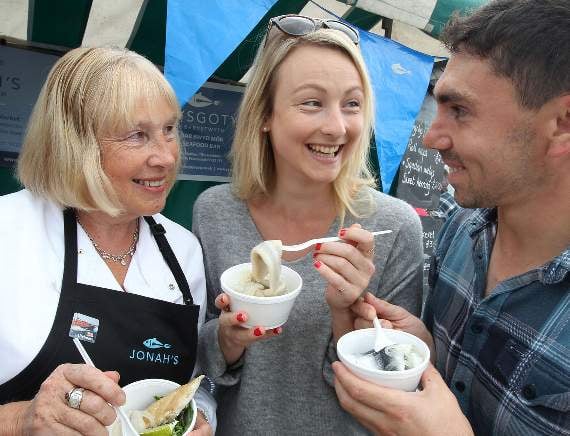 Ann Francon of Jonah’s with Alyssa Greenslade and Llion Lloyd