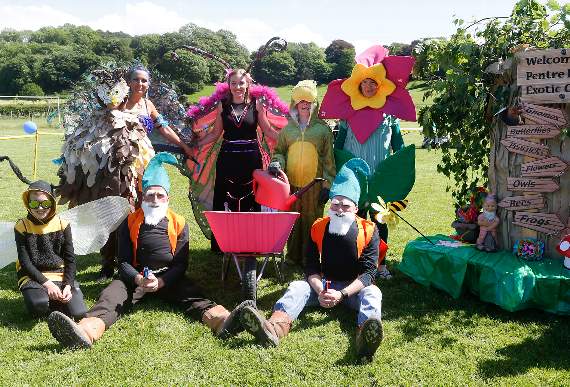 Pentre-llyn’s Exotic Garden won the Best Dressed Group of Family in Fancy Dress