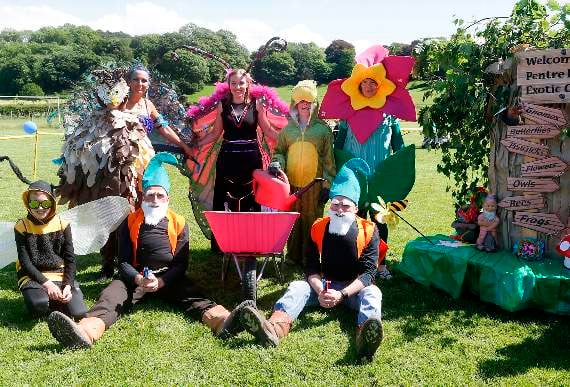 Pentre-llyn’s Exotic Garden won the Best Dressed Group of Family in Fancy Dress
