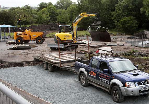Work has begun on the new skatepark