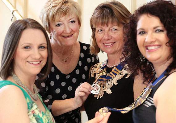 The handing over of the chairmanship and president's chains