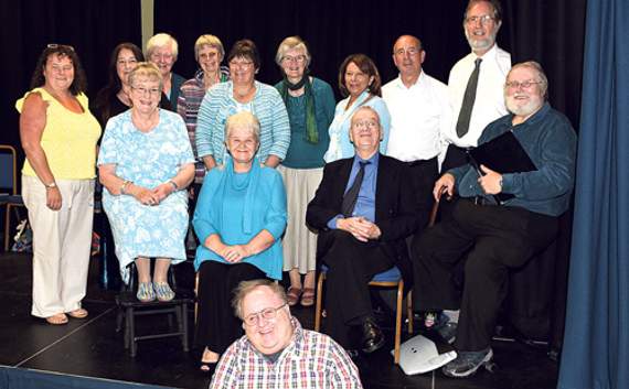 Members of the Age Well Nefyn Choir just before taking part in the concert