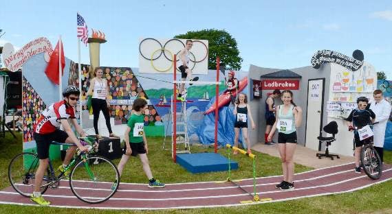 Lledrod came joint first with Felinfach in the Tablau competition under the theme of ‘sports’