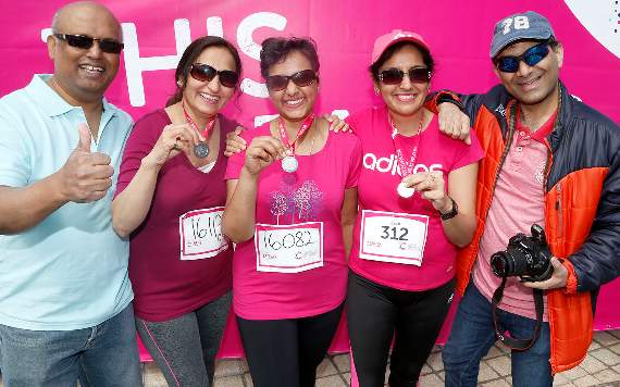 From left to right: Dr Saujay Sonanis, Manju Sonanis, Dr Jyoti Gupta, Jyoti Banerjee and Krish Banerjee