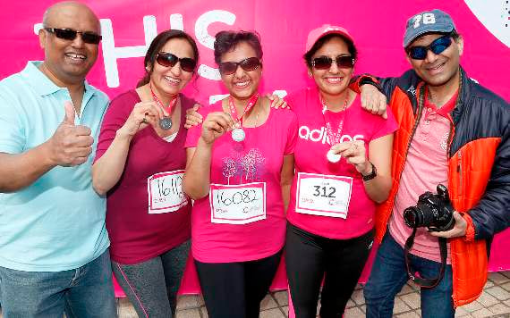From left to right: Dr Saujay Sonanis, Manju Sonanis, Dr Jyoti Gupta, Jyoti Banerjee and Krish Banerjee