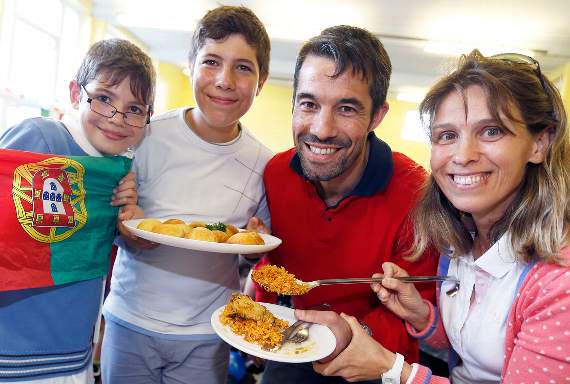 Carlos, Goncalo, Ricardo and Sandra Diaz, originally from Lisbon, Portugal