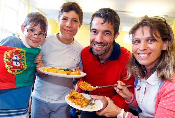 Carlos, Goncalo, Ricardo and Sandra Diaz, originally from Lisbon, Portugal