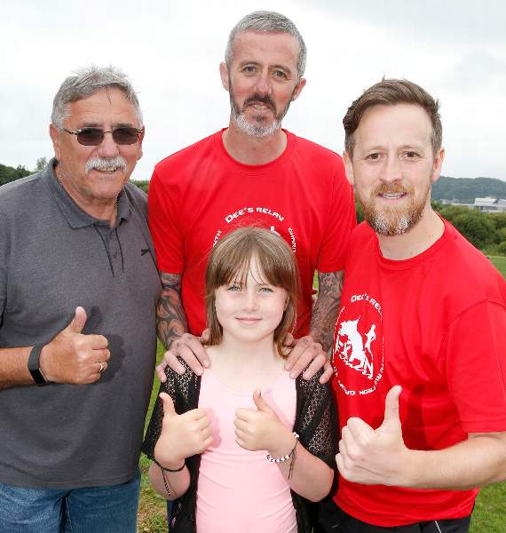 Daemon with his father Ron Smith, daughter Felicity Bathurst-Smith and brother Dean Smith
